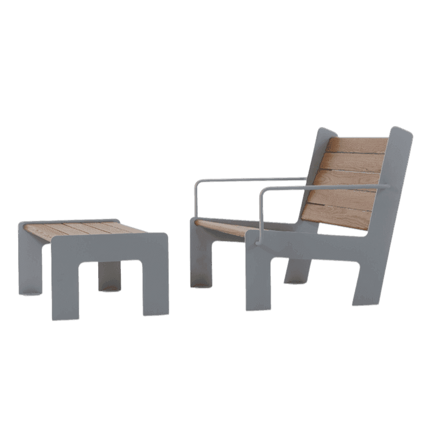 Parkbänkar & Sittmöbler i massivträ image 1